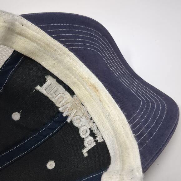 TruWood Siding Trim Strapback Trucker Hat Blue One Size Mesh Back - Picture 8 of 10